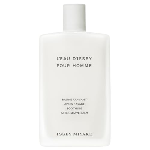 Issey Miyake L'Eau d'Issey Pour Homme Soothing After-Shave Balm for Men - Fresh, Lightly Scented Balm - Softens & Refreshes Skin - With Notes of Yuzu, Nutmeg & Sandalwood - 3.3 oz