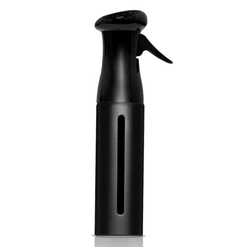 Colortrak Luminous Spray Bottle, 250ml/8.5oz Bottle with Full 360¡Æ Distribution, Easy-Use Pump, Quick View Window to Monitor Water Level, Eco-Friendly, Black