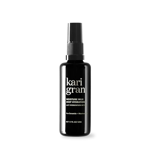 Kari Gran Moisture Milk Deep Hydration Mist ? Pro-Ceramide & Niacinamide Facial Hydrating Mist, Featherlight Milky Moisturizer + Vitamin C, Aloe & Calendula ? Restores Skin Barrier, 1.7 Fl Oz