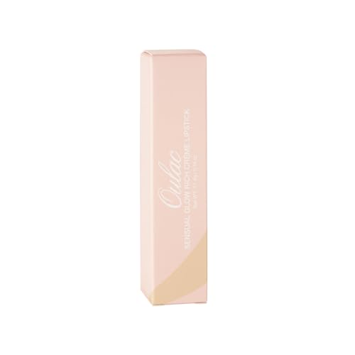 Oulac Beige Lipsticks for Women, Pale Nude Matte Lip Base, Full Coverage Lip Color, Satin Matte Finish, Cream Texture, Hydrating, Infused with Hyaluronic Acid, Vegan & Clean Beauty 4g SG01 Bare