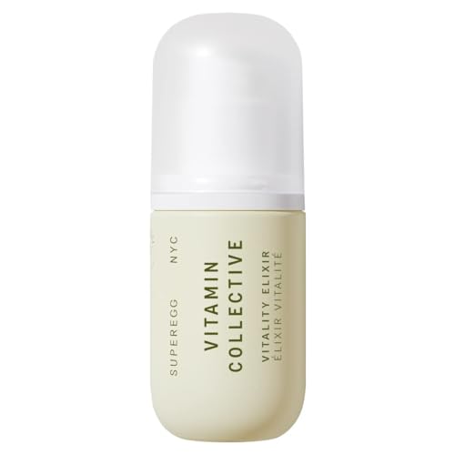 SUPEREGG Vitamin Collective Vitality Elixir: For a bright and firm complexion. Treatment serum with Vitamin B¡¤C¡¤E¡¤F¡¤K and Sea Moss. 30 ML / 1 FL OZ