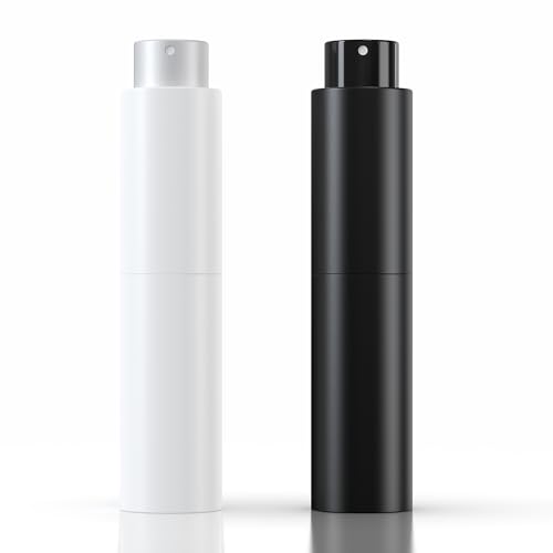 Small Spray Bottle 1oz, Travel Spray Bottles TSA Approved, 30ml Portable Mini Spray Bottle, Fine Mist Spray Bottles for Face£¬Toiletries Suitable for Women Men to Carry While Traveling (Black+White)