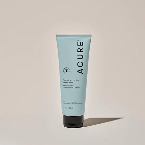 Acure Simply Smoothing Conditioner - Hydrating & Moisturizing Conditioner for Women & Men, Detangling & Softening for Dry, Frizzy, Damaged, Thin & Thick Hair, Sulfate & Paraben Free, Vegan - 8 fl oz