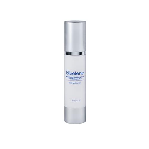 Bluelene Anti Aging Daily Moisturizer, Revolutionary Anti Wrinkle Face Cream with Methylene Blue (50ml) (1.7 Fl Oz). Suitable for Sensitive Skin.