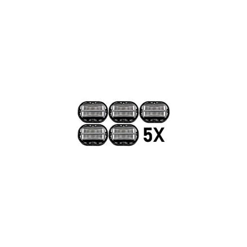5x Classic Omnishaver - Black - The Fastest Way to Shave Head, Legs, Arms, Body|An Alternative to Disposable Shaving Razors, Self Cleans & Strops During Use with Durable Blade|Bald Head Shaver for Men