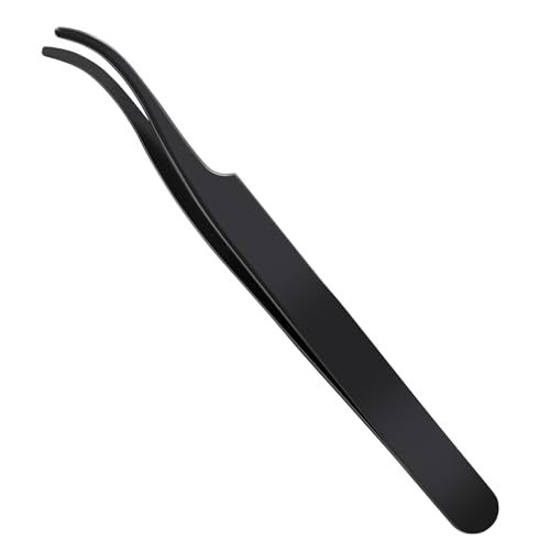 Lash Cluster Tweezer Kit, 4 PCS Eyelash Applicator Tweezers, Lash Applicator Tools for Cluster Lashes, Mistake-Proof Lash Placement Tweezers for Professional and DIY Use