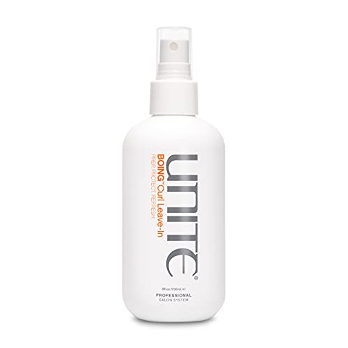 UNITE Hair ? BOING Curl Leave-In ? Lightweight Detangling Spray to Hydrate, Define & Control Frizz ? For Wavy, Curly & Coily Hair ? UV & Thermal Protection ? 8 Fl Oz
