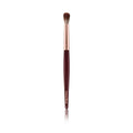 Charlotte Tilbury Eye Blender Eyeshadow Brush - Professional Blending Brush with Ultra-Soft Synthetic Bristles for Seamless Blending & Smokey Eye Diffusion - Rose Gold & Night Crimson Finish