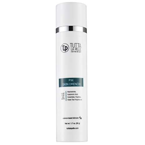 Anti Aging Night Cream - Intense Hydrating Face Moisturizer - Enriched with Hyaluronic Acid, Ceramide, Peptides, Excellent Night Face Cream - Fragrance Free - Light Feeling - 1.7 oz