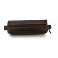 Genuine Leather Toiletry Bag for Men & Women ? Travel Bathroom Organizer Kit, Makeup & Cosmetic Pouch, Compact Dopp Kit with Heavy-Duty Zipper, Handmade Dark Brown Travel Case