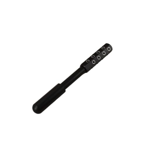 24-Stone Facial Roller - Cooling Face & Neck Massager Tool for Skin Rejuvenation | 360¡Æ Contouring with Germanium Stones & Aircraft Aluminum | Portable 7.6" Beauty Roller - Black