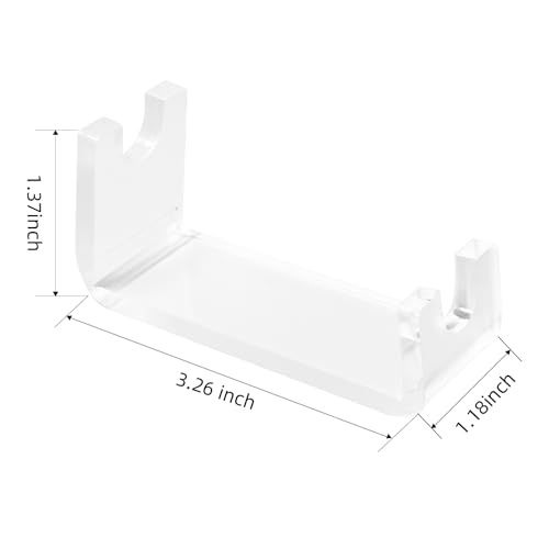 SINNNNBLE Acrylic Double Edge Safety Razor Stand Holder, Portable Bathroom Countertop Organizer for Razor Drying & Shaving Essentials (2 Pack)