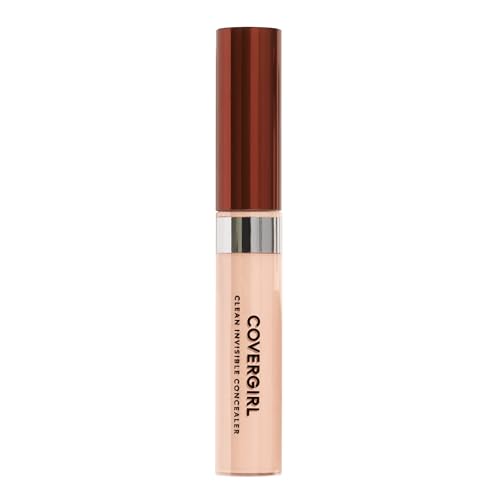 COVERGIRL Invisible Concealer Fair 115, Undereye Concealer, Sponge TIp, 1 Count , Concealer Makeup, Full Coverage Concealer, Concealer for Dark Circles, Easily Application