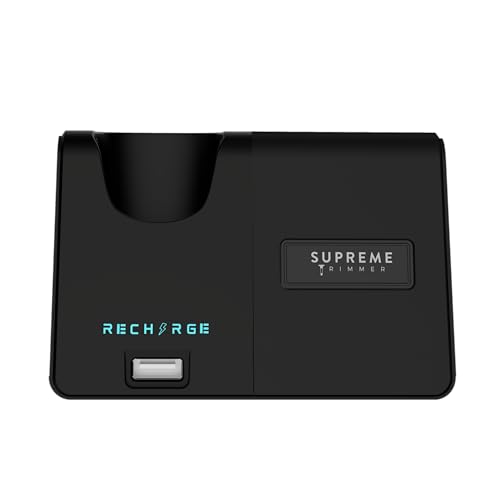 Supreme Trimmer Replacement Smart Charging Stand | Compatible for Recharge ST777 | Smart Charging for USB Connected Devices | RCS777 Black