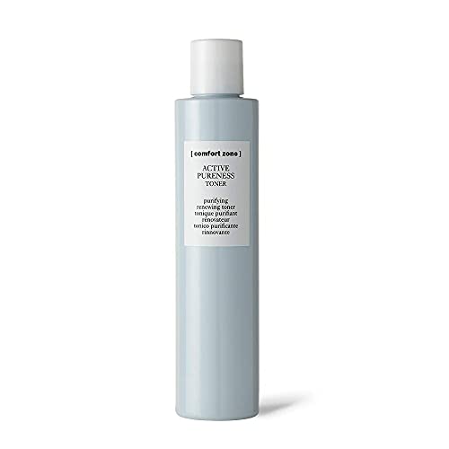 [ comfort zone ] Active Pureness Toner, Purifying Exfoliating Tonic, Minimizes Pores, Alcohol-Free Astringent, Renewing Prep for Oily Acne Prone Skin, Men & Women, Made in Italy, 6.76 Fl Oz