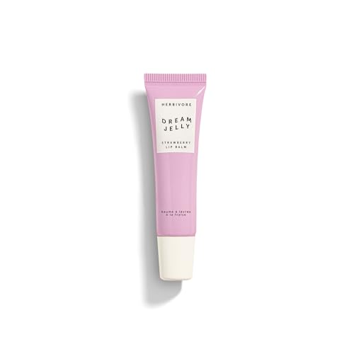 HERBIVORE Dream Jelly Multi-Oil Lip Balm for Hydration + Plumping with Linoleic Acid, Shea Butter, and Vegan Waxes - Plant-based, Vegan, Cruelty-Free