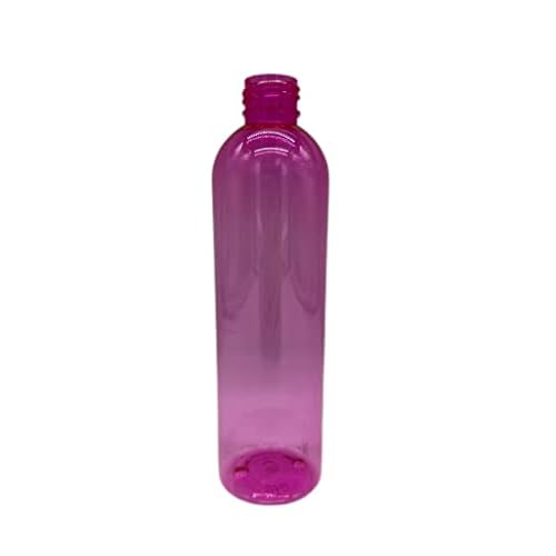 Natural Farms 8 oz Pink Cosmo Plastic Bottles -12 Pack Empty Bottle Refillable - BPA Free - Essential Oils - Aromatherapy | White Twist Top Caps - Made in the USA