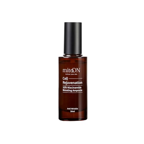 Mito-on Cell Rejuvenation Anti-Aging Serum, 50ml / 1.69 fl.oz ?10% Niacinamide, Vitamin B3 and Antioxidants, Centella + EGF for Anti-Aging, Wrinkle Reduction, Pore minimization, Korean Skin Care