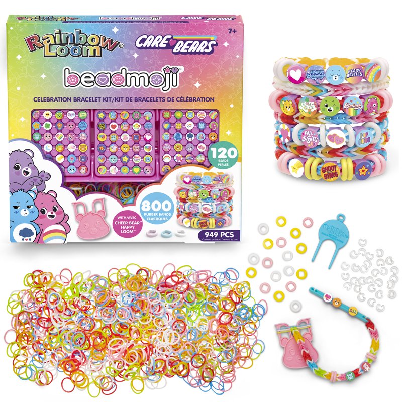 Rainbow Loom Beadmoji Care Bears Celebration Bracelet Kit - 949 Pieces