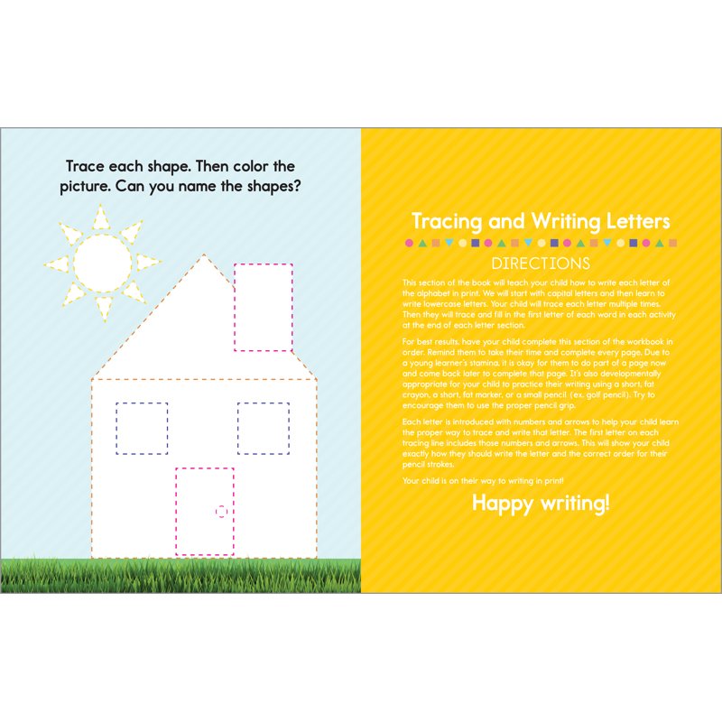 Kids Learn to Write Workbook for Pen Control and Letter Practice - Paperback