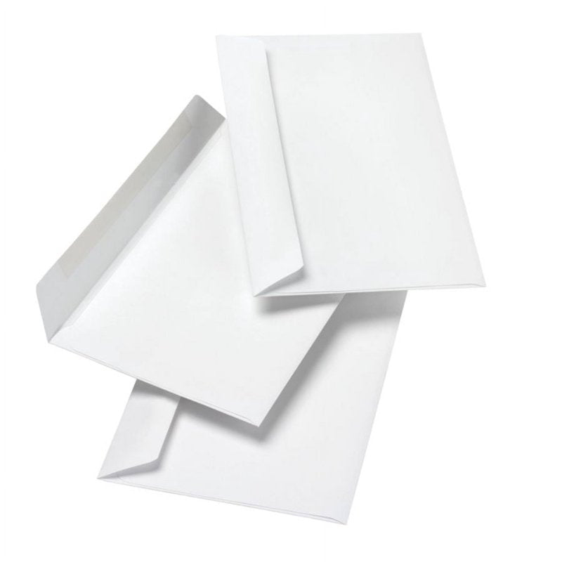 White Booklet Envelopes 6x9 Inch Box of 100 for Mail & Reports