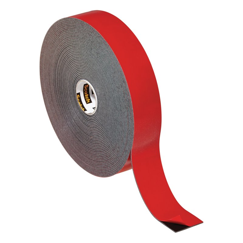 Heavy Duty Double-Sided Mounting Tape Holds Up to 30 lbs Indoor Outdoor Black
