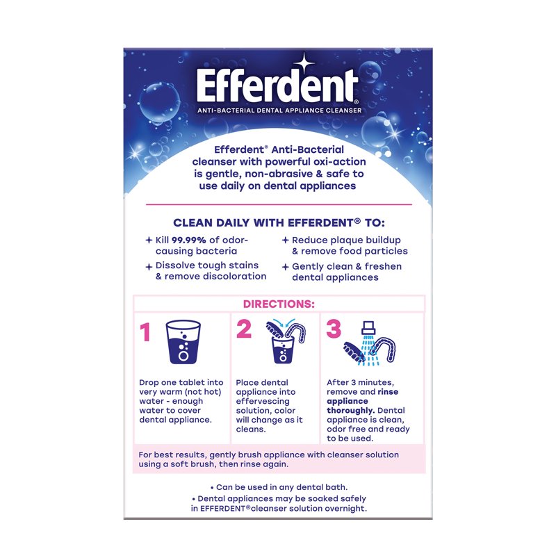 Denture & Retainer Cleaning Tablets - Complete Clean, 126 Count