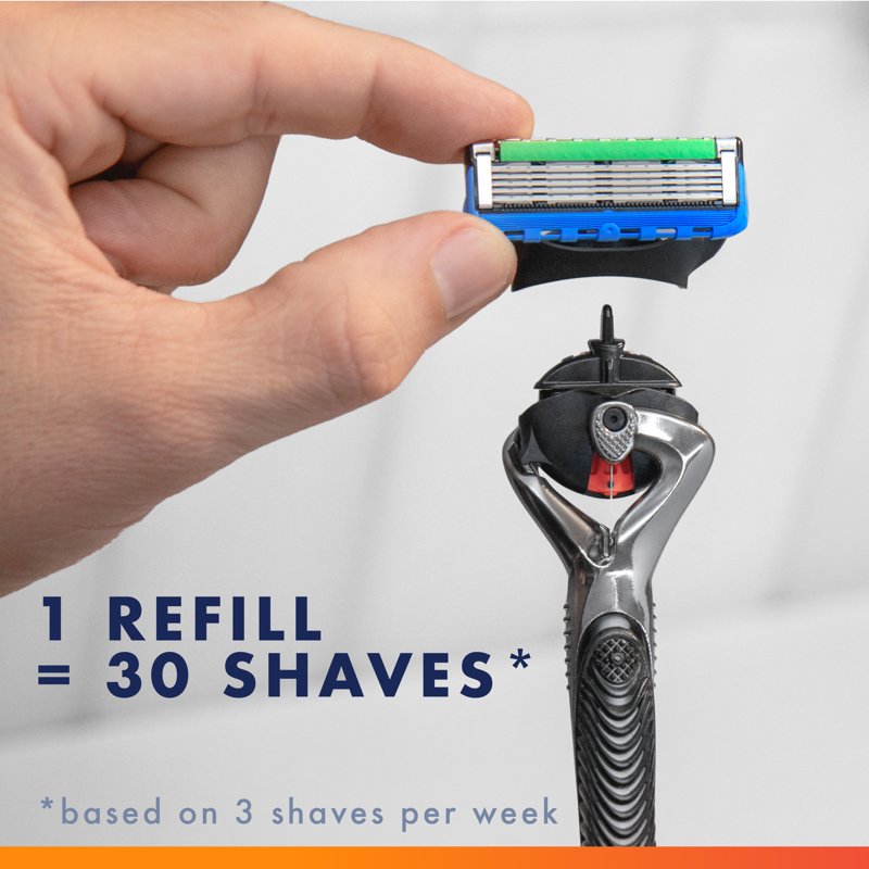 Gillette Fusion5 ProGlide Razor Blade Refills - 5 Ultra-Sharp Blades, 30 Shaves