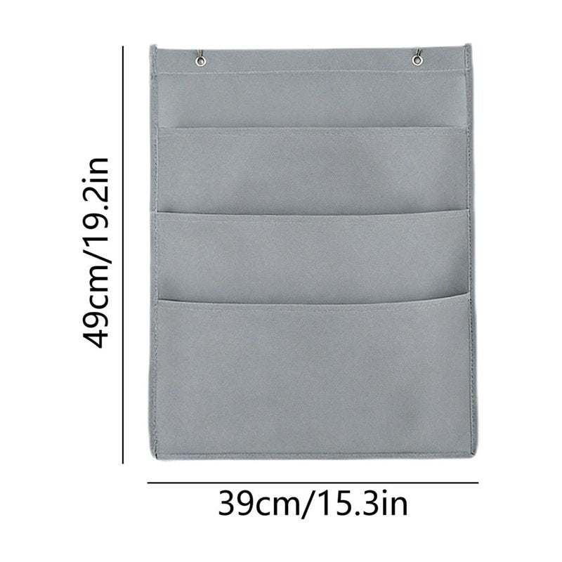 Wall File Organizer with 6 Pockets - Hanging Letter & A4 Paper Storage