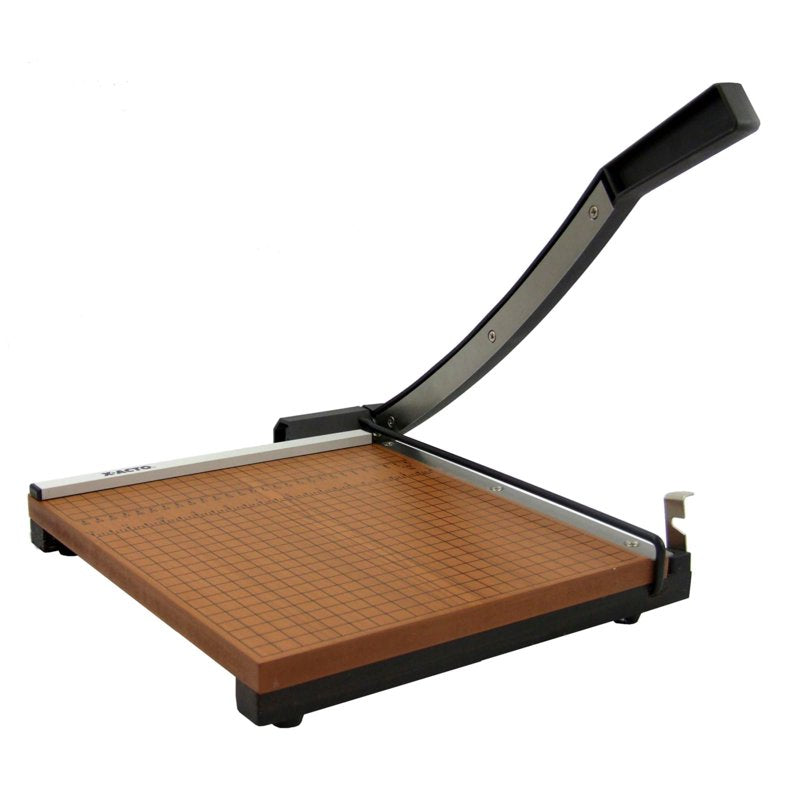 Heavy-Duty Paper Trimmer 15x15 Inch Guillotine Cutter for Office & School