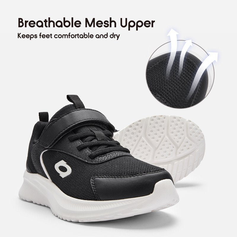 Kids Sneakers Boys Girls Lightweight Breathable Athletic Shoes for Running & Play