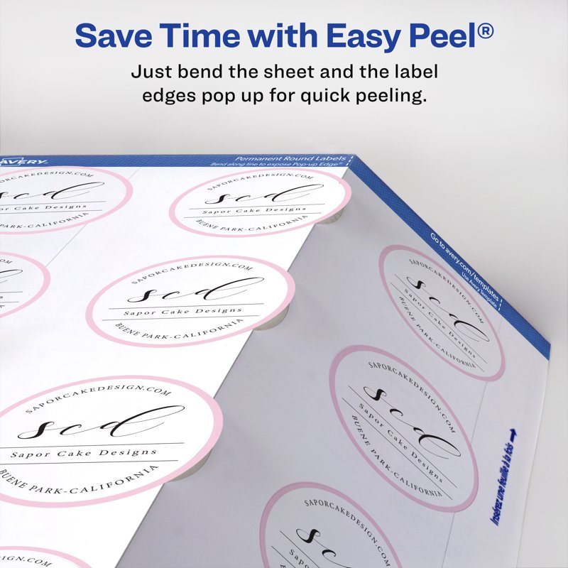 Printable Round Labels 3/4 Inch Matte White Self-Adhesive Stickers 800 Pack