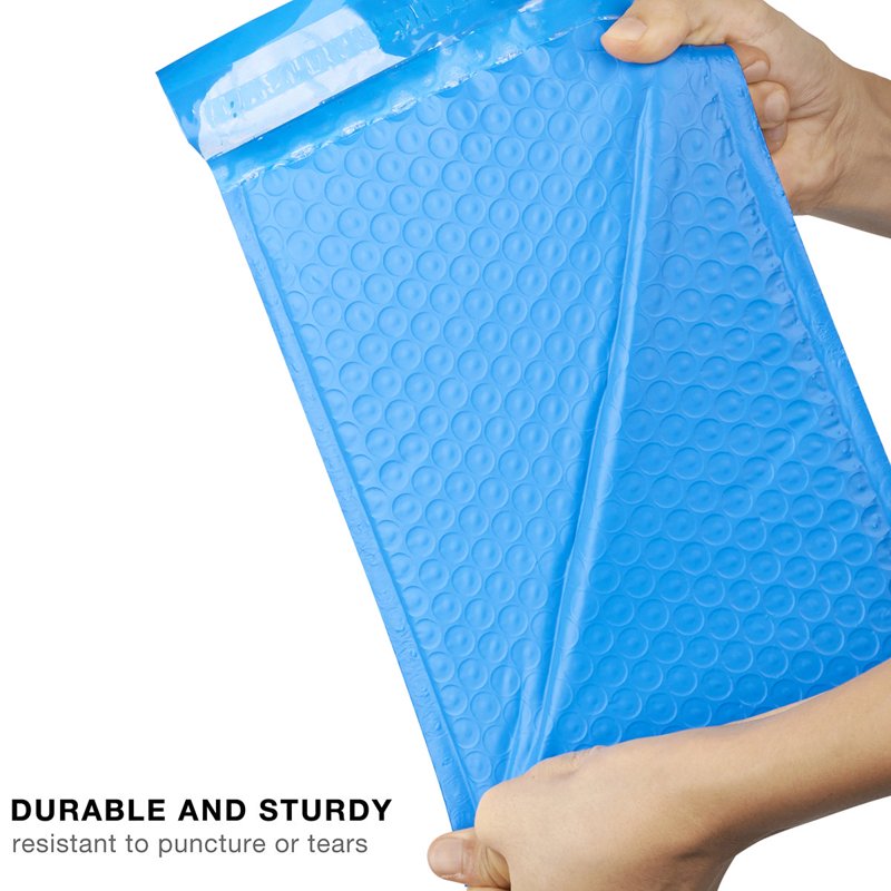 ProLine Extra Wide Blue Bubble Mailers Envelopes 6.5 x 10 Inches (25 Pack)