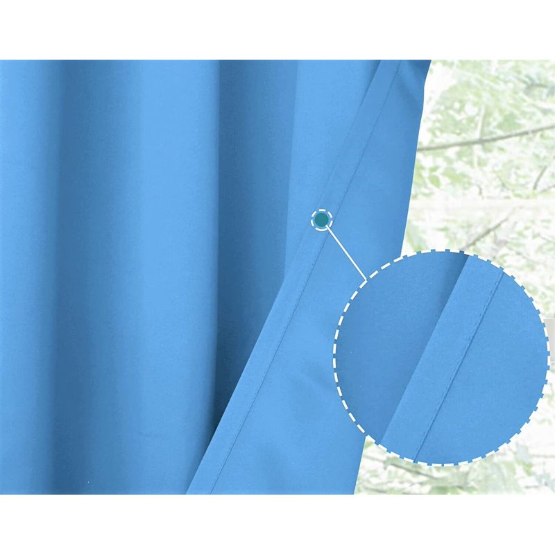 Blackout Window Valance Curtain with Rod Pocket - 54 x 18 Inches
