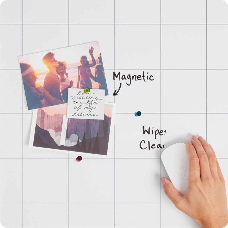 Magnetic Dry Erase Calendar Board 30x20 in with Frame for Office Home Classroom
