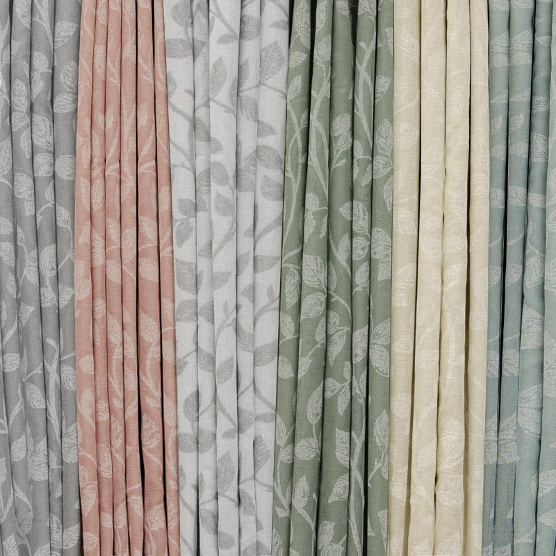 Blackout Window Panel with Botanical Print, 50 x 95 Inches
