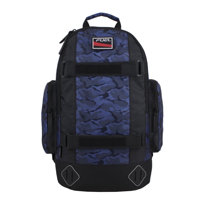 Blue Fuel Unisex Pro Skater Backpack with Adjustable Dual Straps – 15in Tech Sleeve
