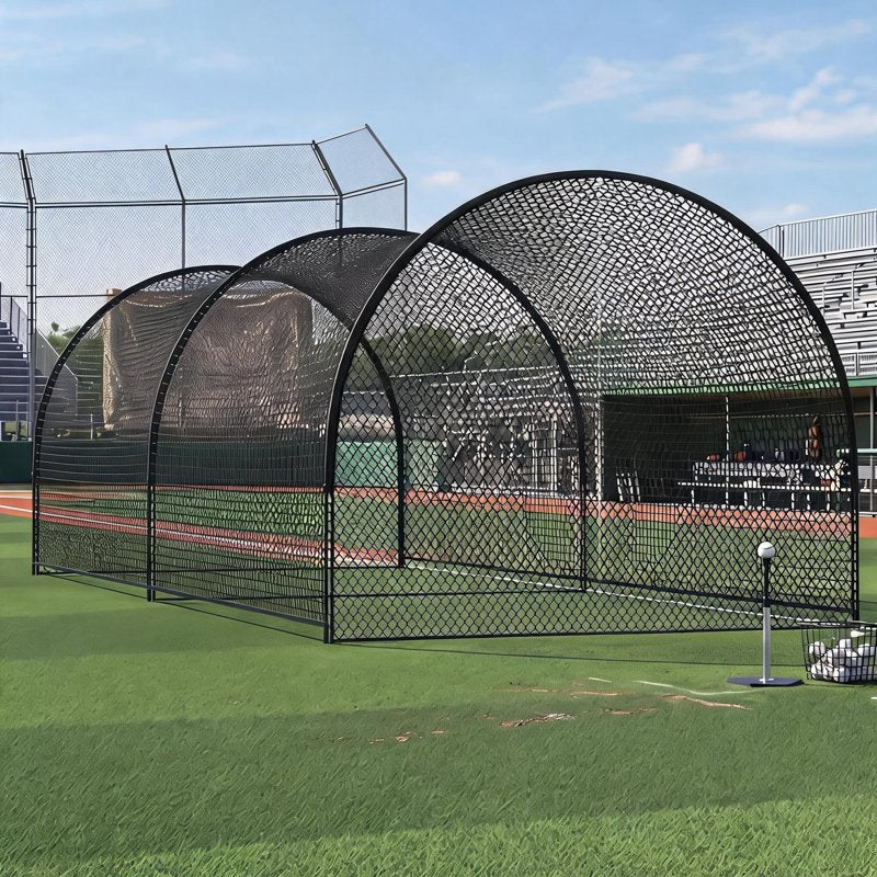 22ft Baseball Batting Cage with Frame and Net for Hitting and Practice