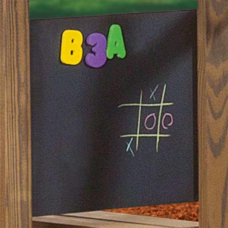 Magnetic Chalkboard for Playsets - Double-Sided Kids Art & Learning Board