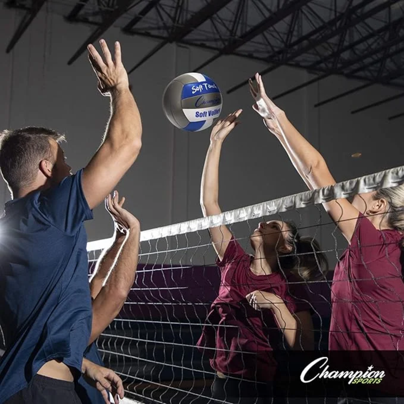 Soft Touch Volleyball with Synthetic Leather Cover - Official Size & Weight