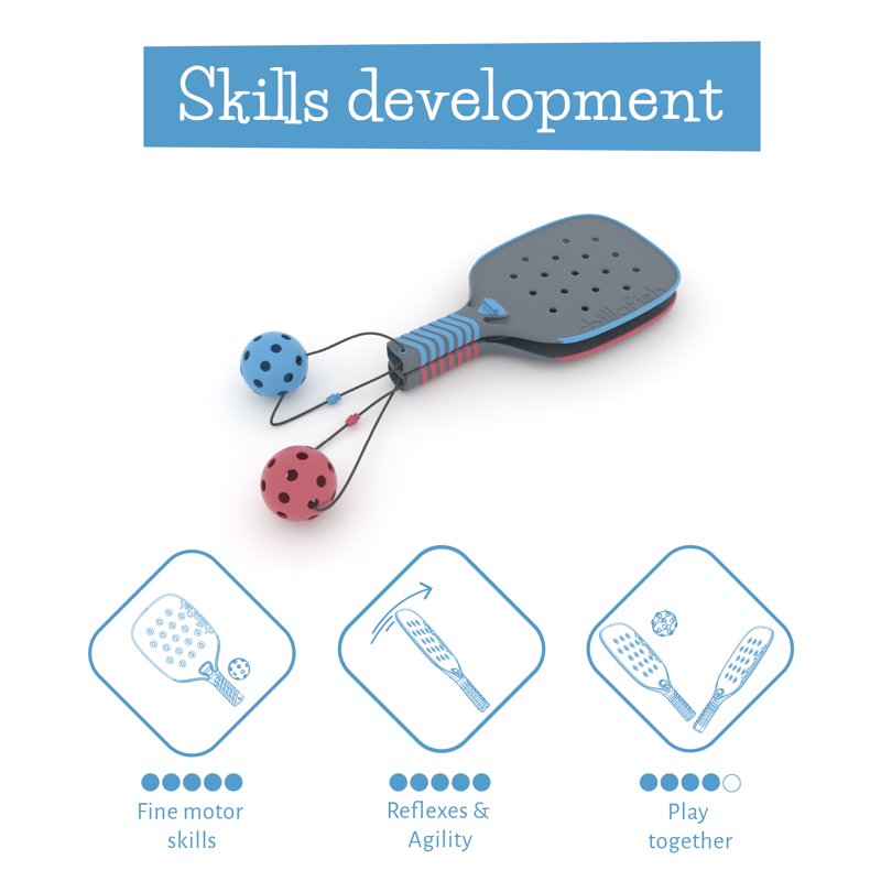 Chillafish Pickli Connectable Pickleball Set for Kids and Beginners