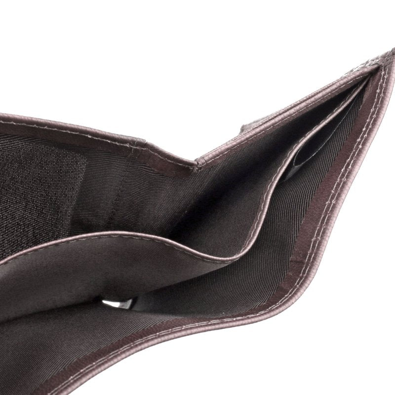 Men's Leather Hunt Three-Fold Wallet with Card Slots & ID Window