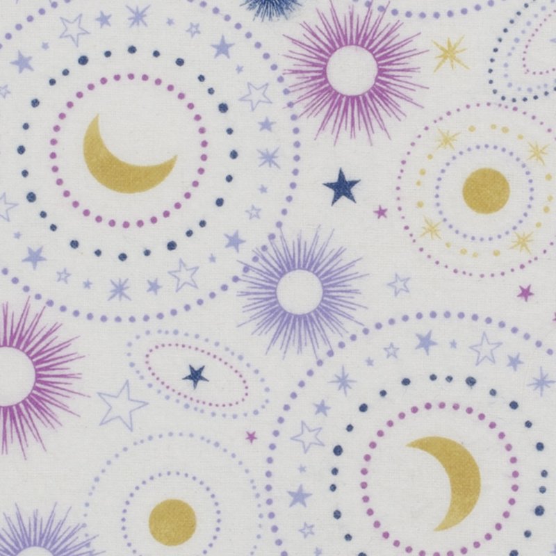 Out of This World Baby Quilt Fabric Set - 3 Cotton Flannel Designs, 18x21 Inches
