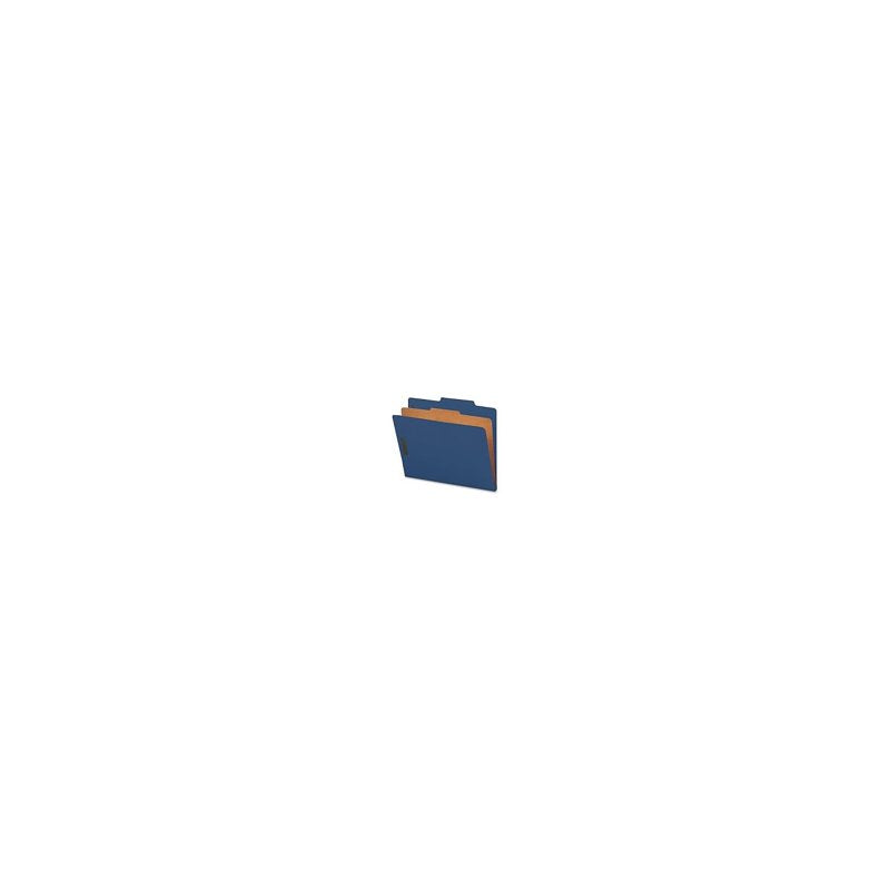 Recycled Classification Folders with 2-Inch Fasteners, Blue, 10 Pack