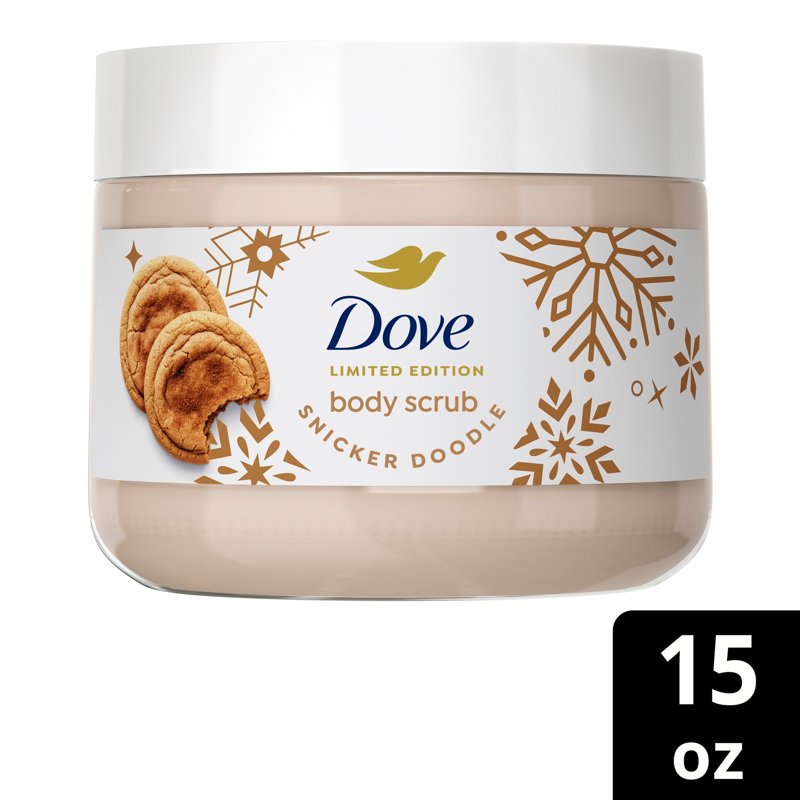 Dove Snickerdoodle Holiday Body Scrub - Exfoliating & Hydrating 15 OZ