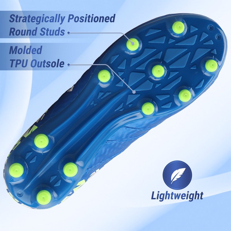 Vizari Pismo Junior Firm Ground Soccer Shoes for Kids - Blue (Variation 8)