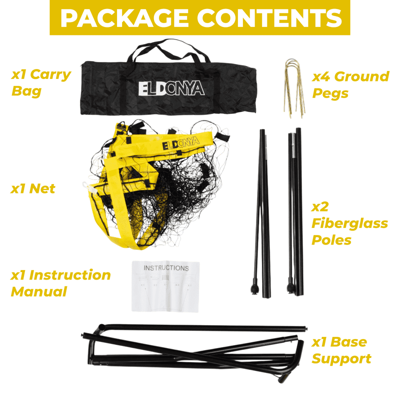 ELDONYA 8'x5' Soccer Goal – Heavy Duty Portable Pop Up Net with Stakes & Carry Bag