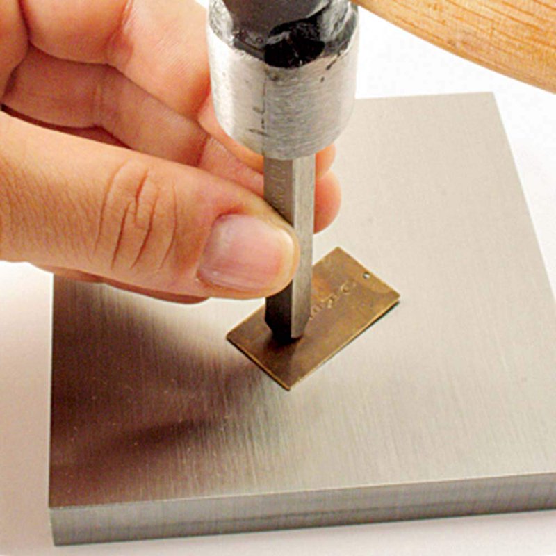 Jewelry Stamp Block - Solid Steel Anvil for Metalworking and Texturing - 4x4 Inches