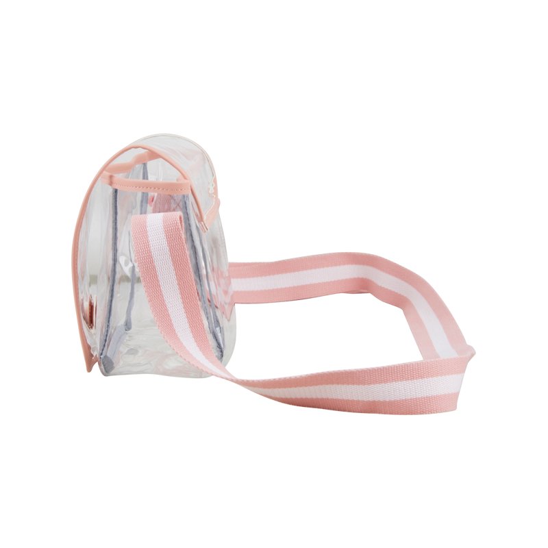 Clear Stadium Cross Body Bag - Durable PVC, Adjustable Strap, Security-Friendly
