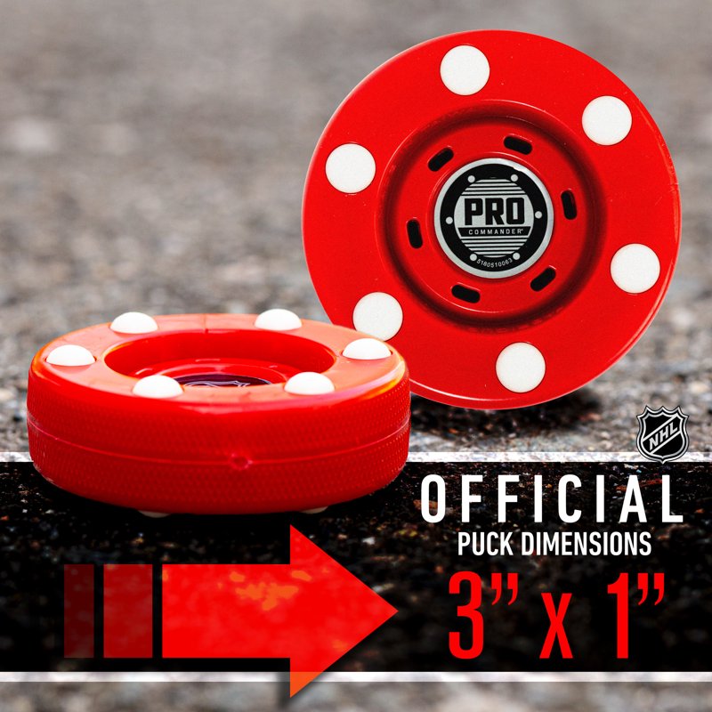 Outdoor Hockey Pucks - Pro Roller & Street Hockey Puck for Practice and Training